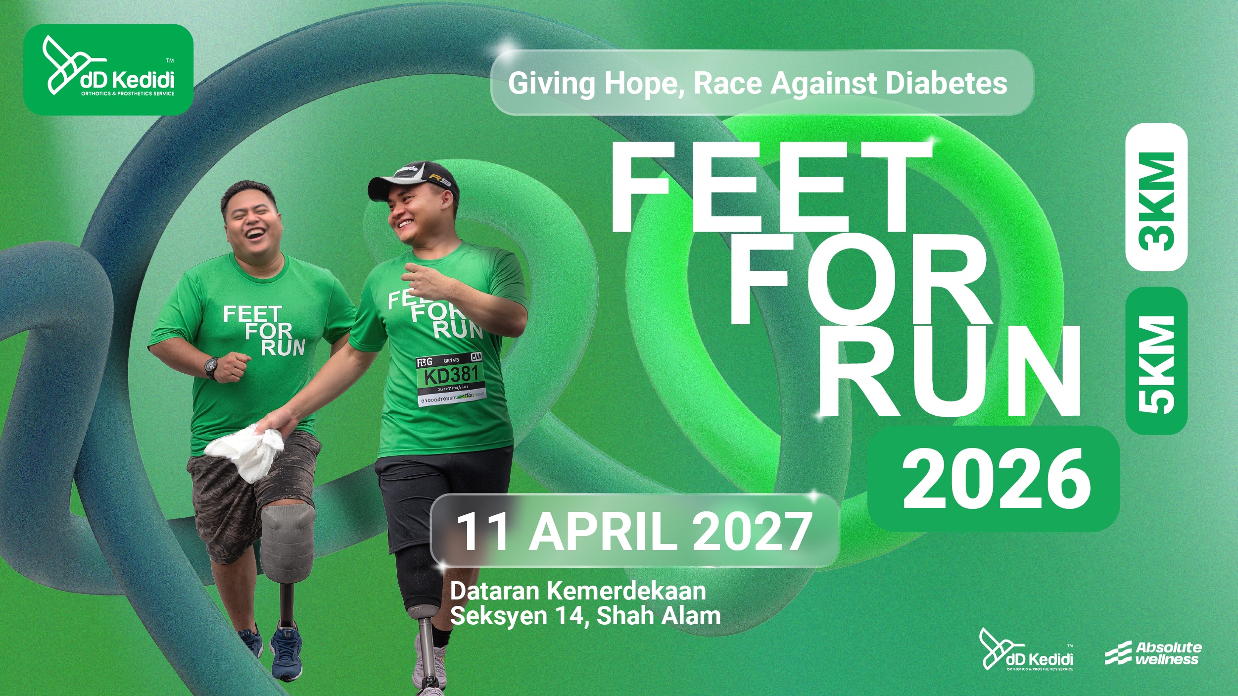 FEET FOR RUN 2026 banner