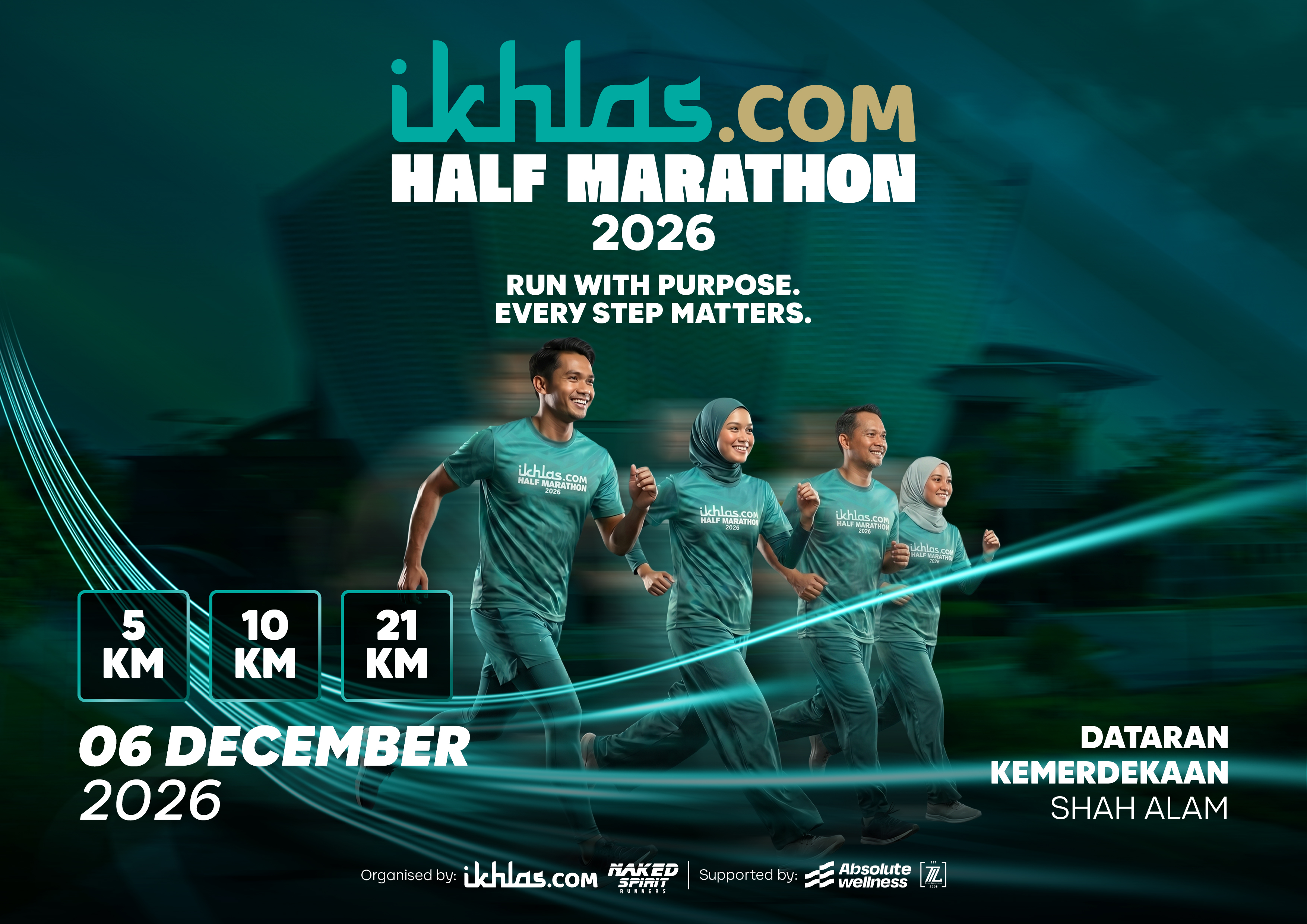 IKHLAS.COM HALF MARATHON banner
